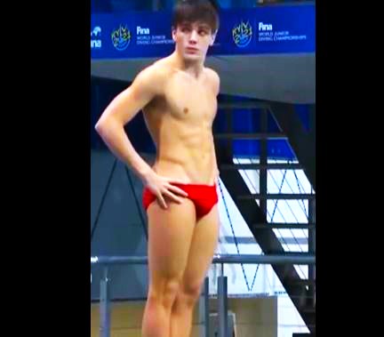 Cute in speedo